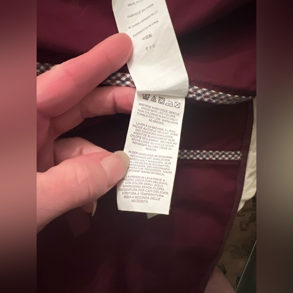 J CREW waxed jacket. Burgundy M. Like new - Picture 11 of 11